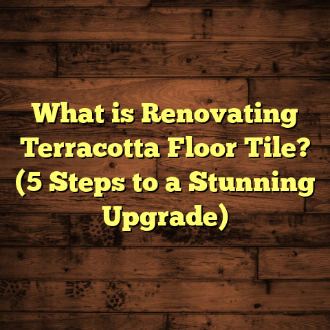 What is Renovating Terracotta Floor Tile? (5 Steps to a Stunning Upgrade)