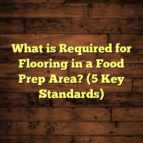What is Required for Flooring in a Food Prep Area? (5 Key Standards)