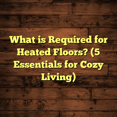 What is Required for Heated Floors? (5 Essentials for Cozy Living)