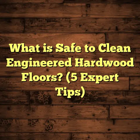 What is Safe to Clean Engineered Hardwood Floors? (5 Expert Tips)