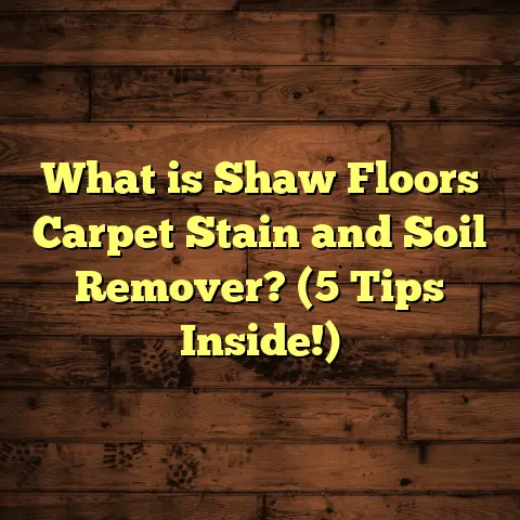 What is Shaw Floors Carpet Stain and Soil Remover? (5 Tips Inside!)