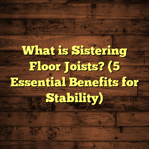 What is Sistering Floor Joists? (5 Essential Benefits for Stability)