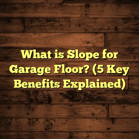 What is Slope for Garage Floor? (5 Key Benefits Explained)