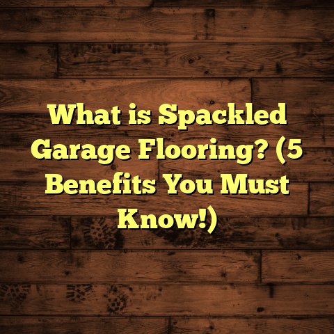 What is Spackled Garage Flooring? (5 Benefits You Must Know!)