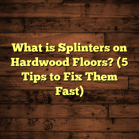 What is Splinters on Hardwood Floors? (5 Tips to Fix Them Fast)