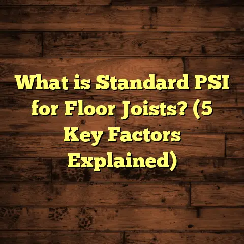 What is Standard PSI for Floor Joists? (5 Key Factors Explained)