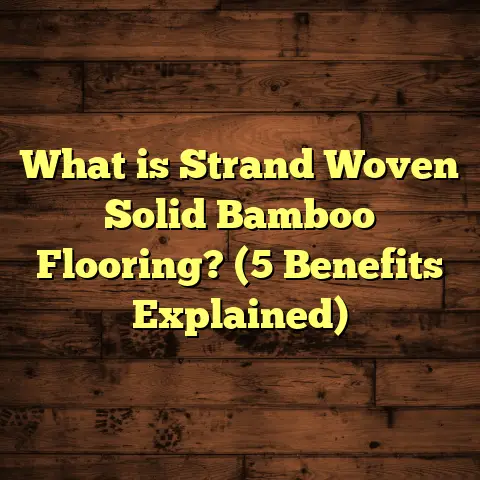 What is Strand Woven Solid Bamboo Flooring? (5 Benefits Explained)