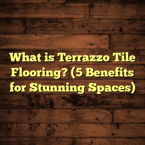What is Terrazzo Tile Flooring? (5 Benefits for Stunning Spaces)