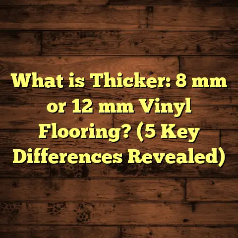 What is Thicker: 8 mm or 12 mm Vinyl Flooring? (5 Key Differences Revealed)