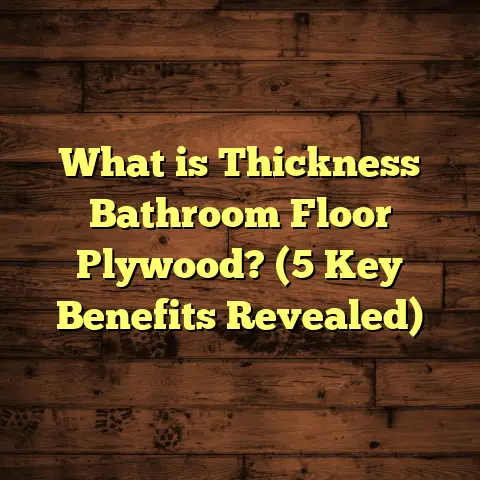 What is Thickness Bathroom Floor Plywood? (5 Key Benefits Revealed)