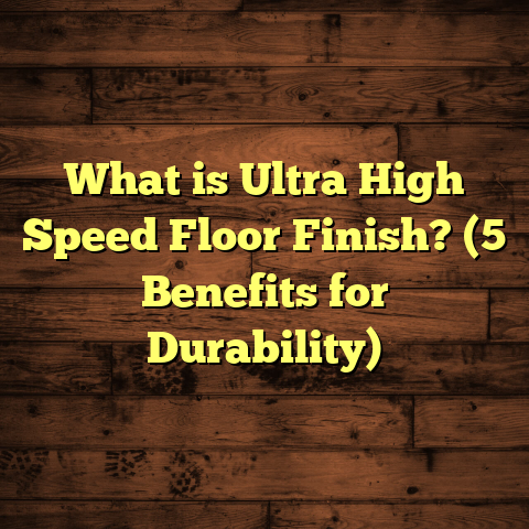 What is Ultra High Speed Floor Finish? (5 Benefits for Durability)