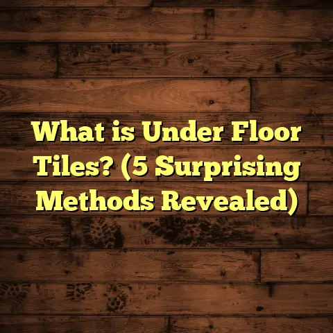 What is Under Floor Tiles? (5 Surprising Methods Revealed)