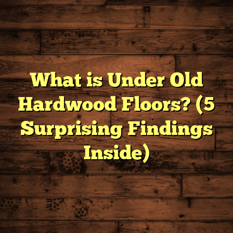 What is Under Old Hardwood Floors? (5 Surprising Findings Inside)