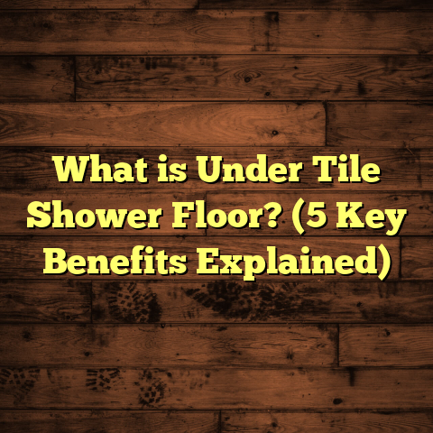 What is Under Tile Shower Floor? (5 Key Benefits Explained)