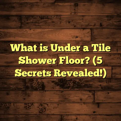 What is Under a Tile Shower Floor? (5 Secrets Revealed!)