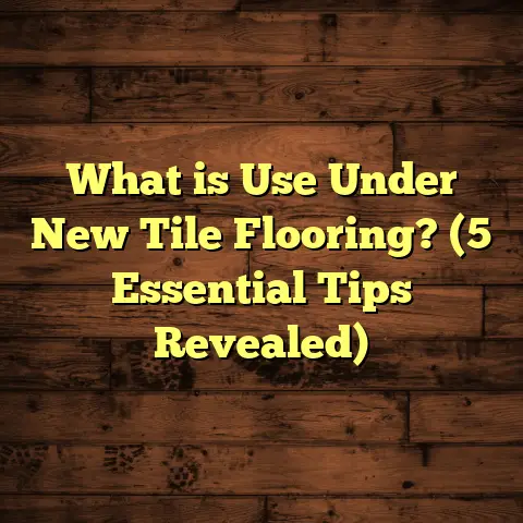 What is Use Under New Tile Flooring? (5 Essential Tips Revealed)