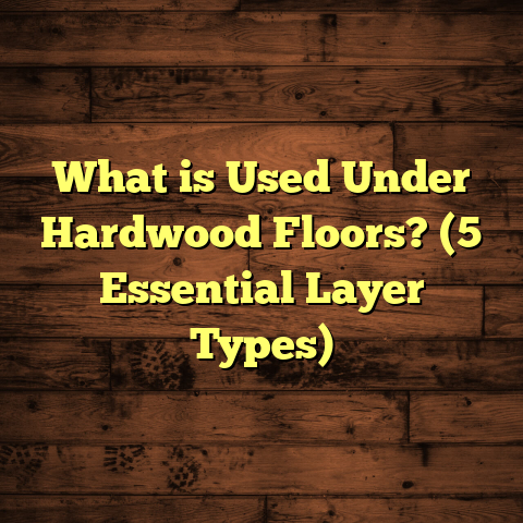 What is Used Under Hardwood Floors? (5 Essential Layer Types)