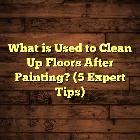 What is Used to Clean Up Floors After Painting? (5 Expert Tips)