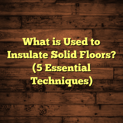 What is Used to Insulate Solid Floors? (5 Essential Techniques)