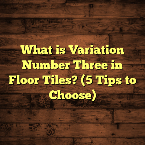 What is Variation Number Three in Floor Tiles? (5 Tips to Choose)