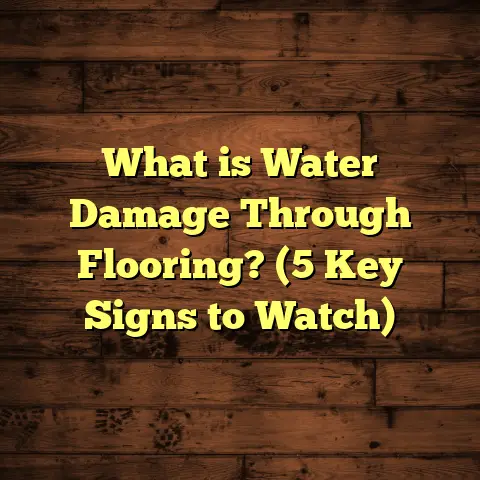 What is Water Damage Through Flooring? (5 Key Signs to Watch)