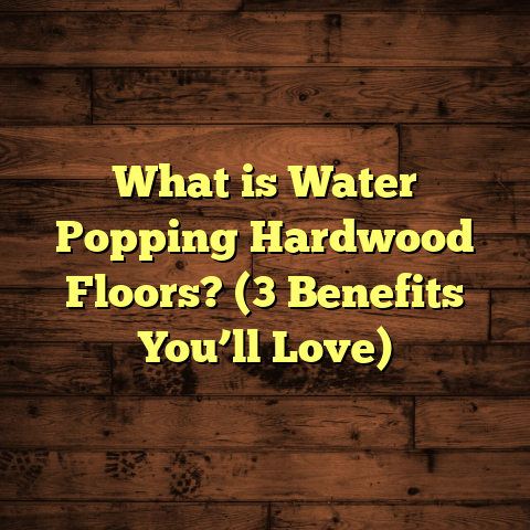 What is Water Popping Hardwood Floors? (3 Benefits You’ll Love)