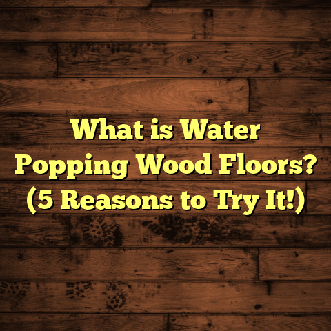 What is Water Popping Wood Floors? (5 Reasons to Try It!)