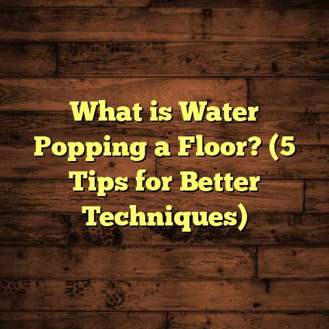 What is Water Popping a Floor? (5 Tips for Better Techniques)