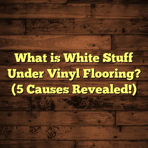 What is White Stuff Under Vinyl Flooring? (5 Causes Revealed!)