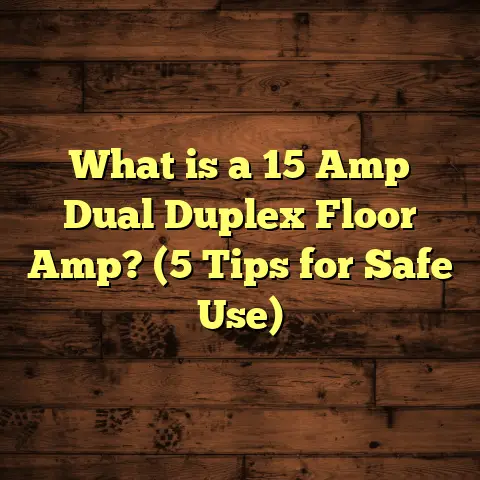 What is a 15 Amp Dual Duplex Floor Amp? (5 Tips for Safe Use)