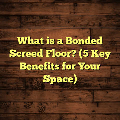 What is a Bonded Screed Floor? (5 Key Benefits for Your Space)
