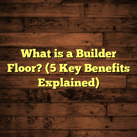 What is a Builder Floor? (5 Key Benefits Explained)
