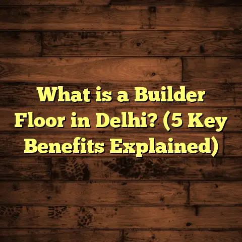 What is a Builder Floor in Delhi? (5 Key Benefits Explained)