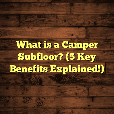 What is a Camper Subfloor? (5 Key Benefits Explained!)