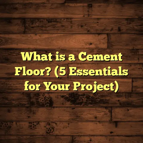 What is a Cement Floor? (5 Essentials for Your Project)