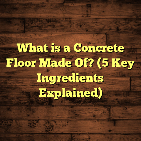 What is a Concrete Floor Made Of? (5 Key Ingredients Explained)