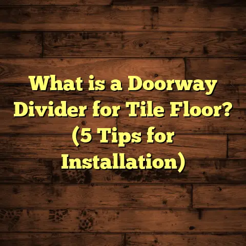 What is a Doorway Divider for Tile Floor? (5 Tips for Installation)