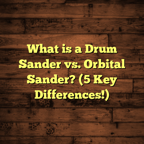 What is a Drum Sander vs. Orbital Sander? (5 Key Differences!)