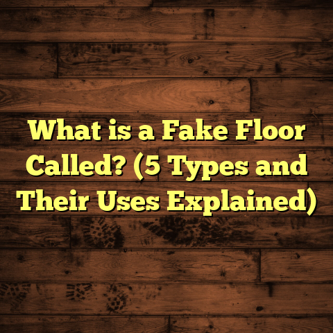 What is a Fake Floor Called? (5 Types and Their Uses Explained)