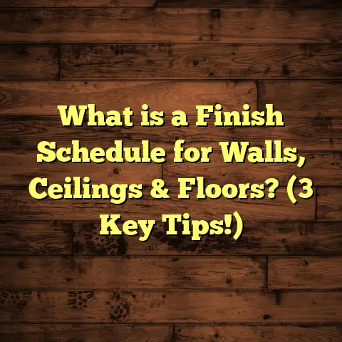 What is a Finish Schedule for Walls, Ceilings & Floors? (3 Key Tips!)