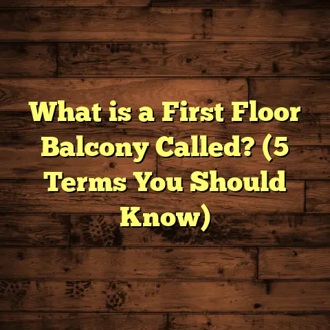 What is a First Floor Balcony Called? (5 Terms You Should Know)