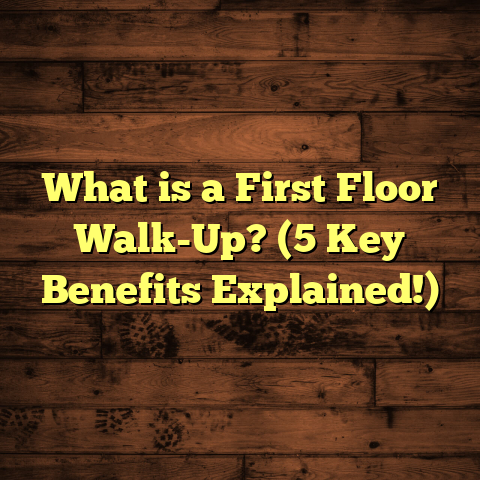 What is a First Floor Walk-Up? (5 Key Benefits Explained!)