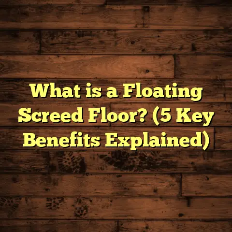 What is a Floating Screed Floor? (5 Key Benefits Explained)