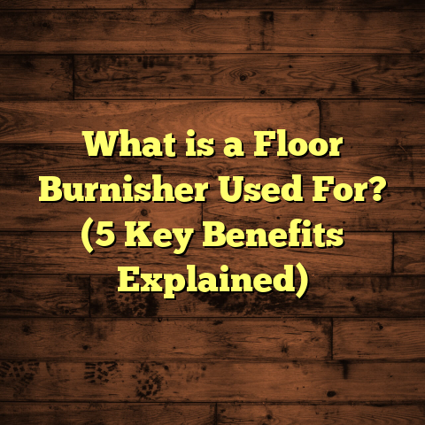 What is a Floor Burnisher Used For? (5 Key Benefits Explained)
