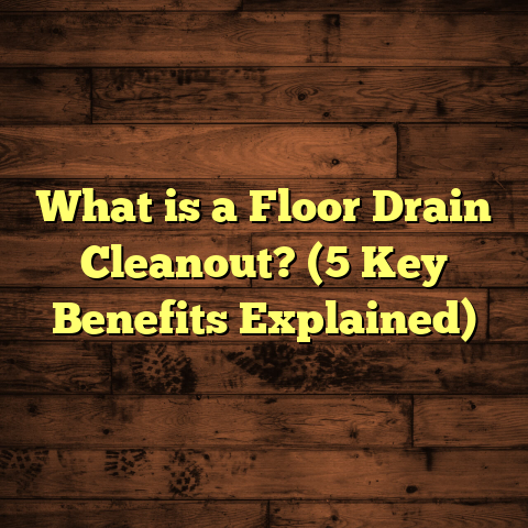 What is a Floor Drain Cleanout? (5 Key Benefits Explained)