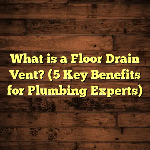 What is a Floor Drain Vent? (5 Key Benefits for Plumbing Experts)