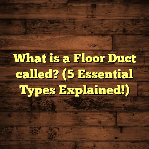 What is a Floor Duct called? (5 Essential Types Explained!)