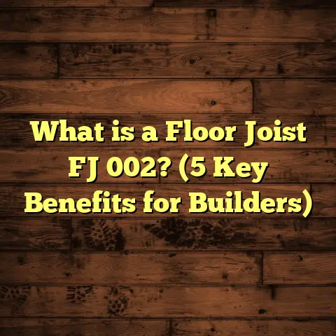 What is a Floor Joist FJ 002? (5 Key Benefits for Builders)