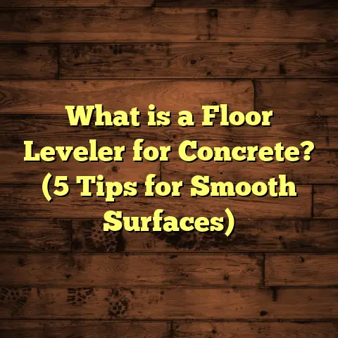 What is a Floor Leveler for Concrete? (5 Tips for Smooth Surfaces)
