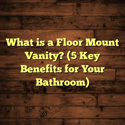 What is a Floor Mount Vanity? (5 Key Benefits for Your Bathroom)